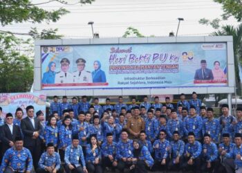 Hadiri Hari Bhakti PU ke-80 di Palangka Raya, Bupati H. Shalahuddin Tekankan Pembangunan Merata di Barito Utara