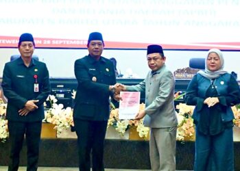 DPRD Barito Utara Gelar Rapat Paripurna I, Bahas Raperda APBD TA 2027